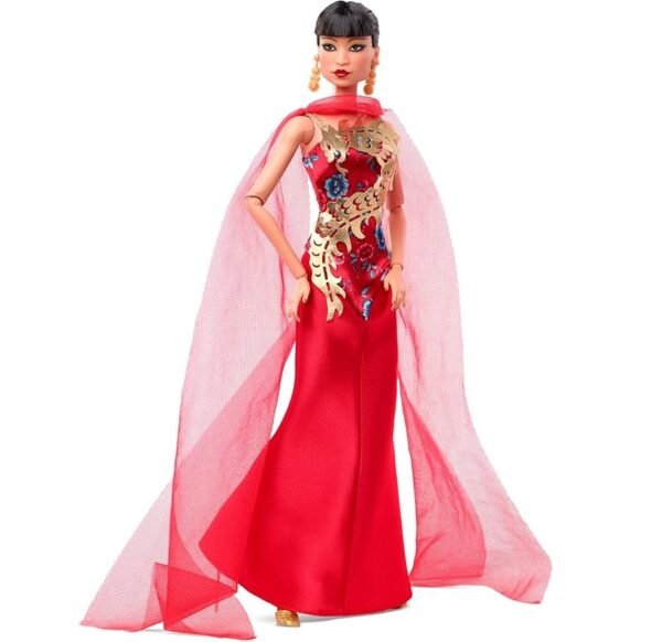 ​Barbie Doll, Anna May Wong for Barbie Inspiring Women Collector Series, Barbie Signature, Red Gown, HMT97