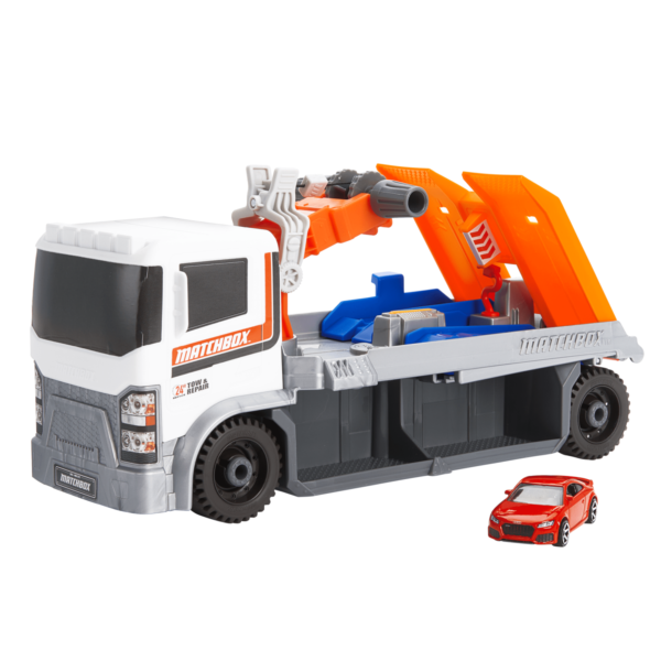 Matchbox Action Driver Tow & Repair Truck With 1:64 Scale Car HRY43