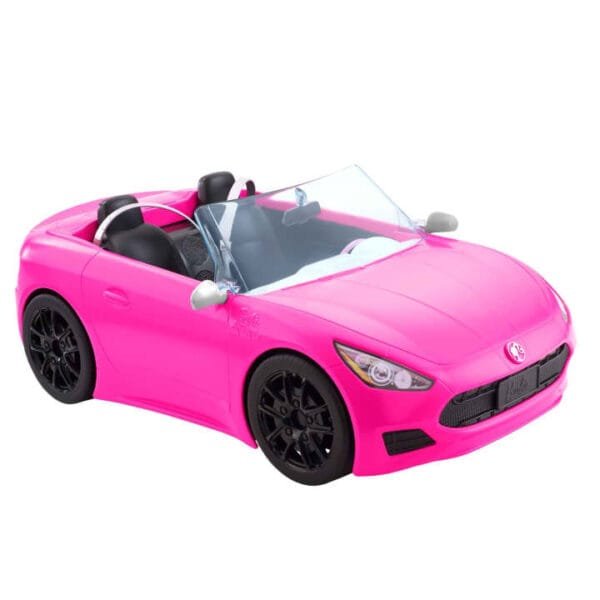 Barbie Pink Convertible 2-Seater Vehicle With Rolling Wheels HBT92