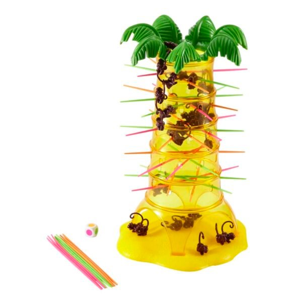 Tumblin’ Monkeys Kids Game with Monkey Game Pieces, Sticks and Game Unit, Easy-to-Learn, Makes a Great Gift for 5 Year Olds and Up (52563)