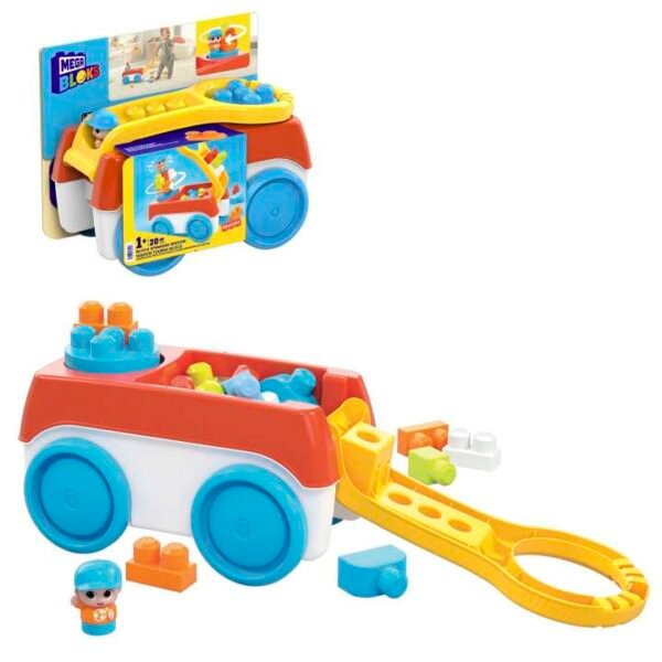 Mega Bloks Building Toy Block Spinning Wagon With 1 Figure HHN00