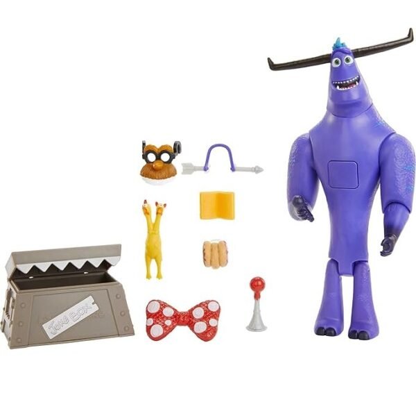 Mattel Monsters at Work Tylor Tuskmon The Jokester Feature Figure Talking Interactive Disney Plus Character Toy with Accessories, Posable Authentic Look & Sound, Kids Gift Ages 3 Years & Up GXK91