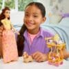 Disney Princess Belle's Tea Time Cart Doll And Playset With Fashion Doll HLW20 - Image 2