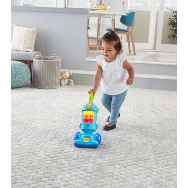 Fisher-Price Laugh & Learn Toddler Toy Vacuum With Lights Music & Educational Songs FNR97 - Image 2