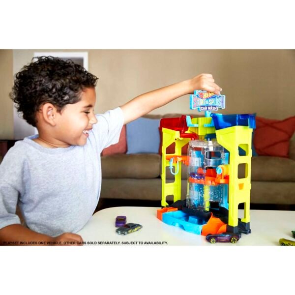 Hot Wheels Stunt & Splash Car Wash Playset GRW37 - Image 2