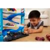 Hot Wheels City Track Set With 1 Toy Car, Transforming Race Tower Playset HKX43 - Image 2