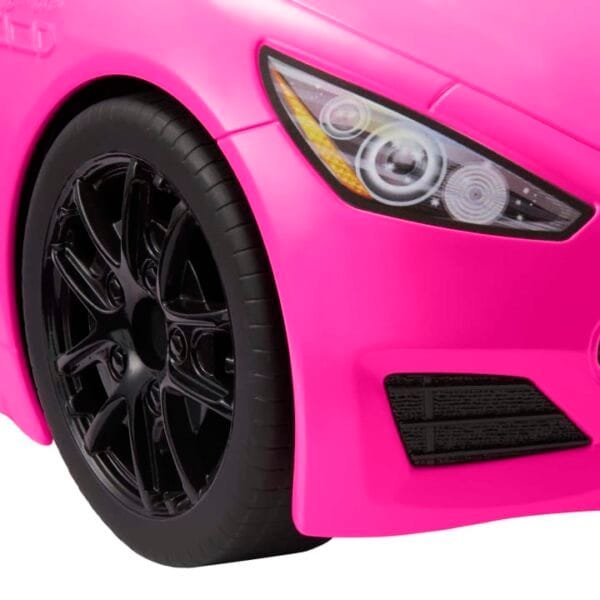 Barbie Pink Convertible 2-Seater Vehicle With Rolling Wheels HBT92 - Image 3