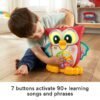 Fisher-Price Linkimals Light-Up & Learn Owl Interactive Musical Learning Toy For Infants HFT73 - Image 3