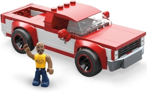 MEGA Hot Wheels Toy Car Building Sets, Real World Racers Collection with 1 Figure, Audi R8 LMS Gt2 Or Audi Rs 6 GTO HHL94 - Image 3