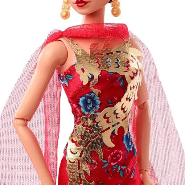 ​Barbie Doll, Anna May Wong for Barbie Inspiring Women Collector Series, Barbie Signature, Red Gown, HMT97 - Image 3