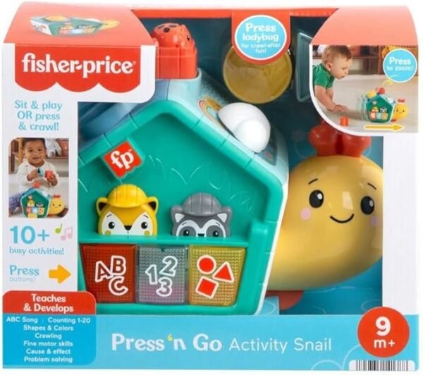 Fisher Price Infant 2-In-1 Crawl-After Snail Pal HNH87 - Image 4