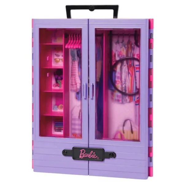 Barbie Ultimate Closet Doll And Playset Portable Fashion Toy With Doll, Clothes And Accessories HJL66 - Image 4