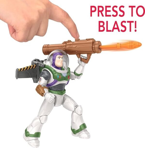 Disney Pixar Lightyear 5 Inch Scale Action Figures with Mechanical Movement Feature & 10 Posable Joints, Authentic Detail & Accessory, Gift 4 Years & Up, Assortment Mutli HHJ85 - Image 4