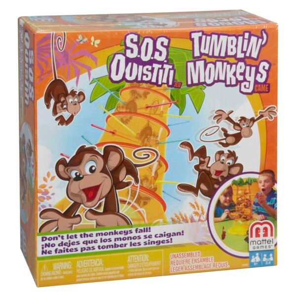 Tumblin’ Monkeys Kids Game with Monkey Game Pieces, Sticks and Game Unit, Easy-to-Learn, Makes a Great Gift for 5 Year Olds and Up (52563) - Image 6