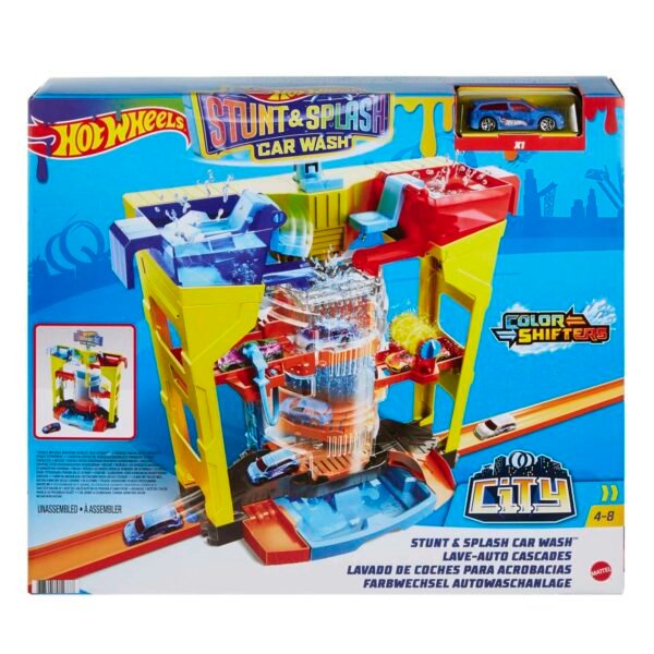 Hot Wheels Stunt & Splash Car Wash Playset GRW37 - Image 6