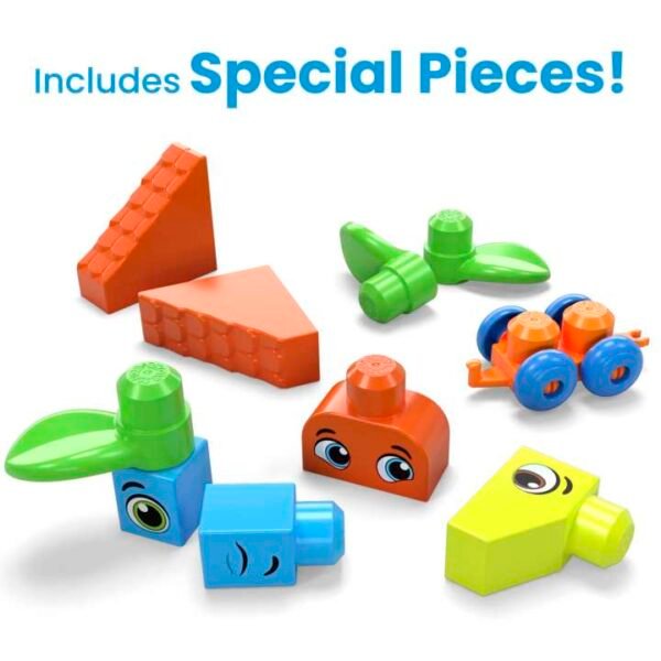 Mega Bloks Bigger Building Bag Building Set With 150 Big Building Blocks HHM96 - Image 6