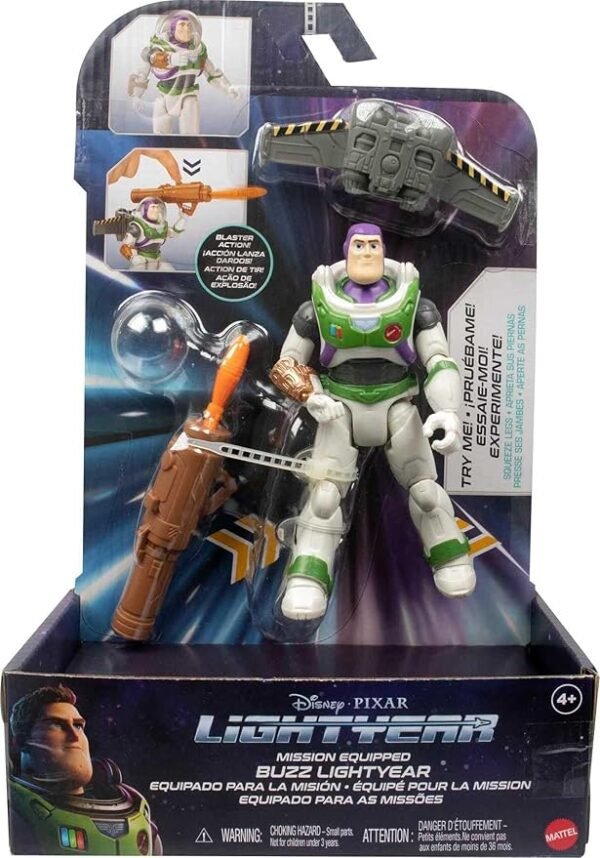 Disney Pixar Lightyear 5 Inch Scale Action Figures with Mechanical Movement Feature & 10 Posable Joints, Authentic Detail & Accessory, Gift 4 Years & Up, Assortment Mutli HHJ85 - Image 6