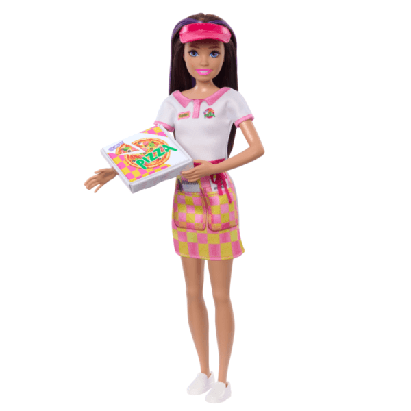 Barbie Skipper First Jobs, Pizzeria Waitress Doll With Accessories, includes Pizza HTK36