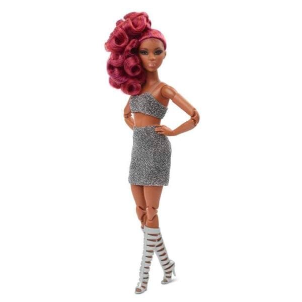 Barbie Signature Fully Posable Barbie Looks Doll (Petite, Curly Red Hair) HCB77