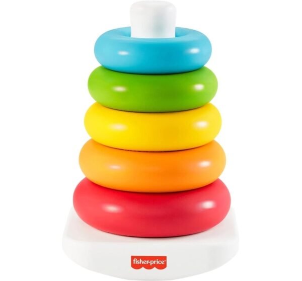 Fisher-Price Eco Rock-A-Stack Classic Stacking Toy, colorful GYW19