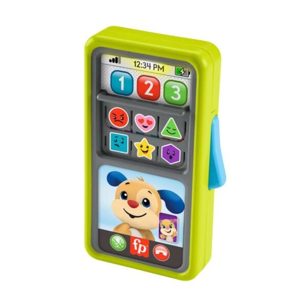 Fisher-Price Laugh & Learn 2-In-1 Slide To Learn Smartphone Musical Toy For Baby & Toddler HLY61