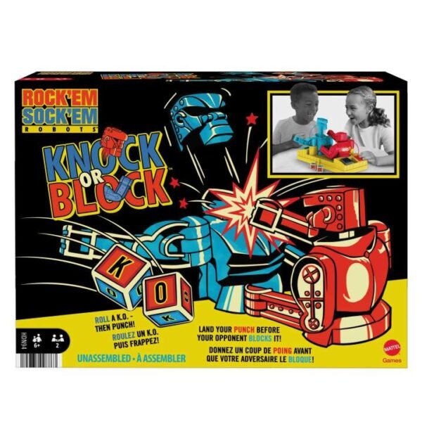Rock ‘Em Sock ‘Em Robots Knock Or Block Edition Boxing Game HDN94