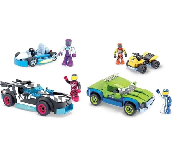 Mega Bloks Construx Track Ripper and Kart Playset, Assortment GYG19
