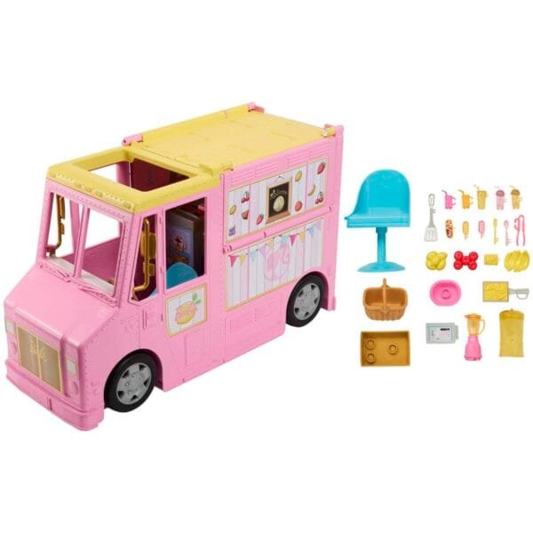 Barbie Sets, Lemonade Truck Playset with 25 Pieces HPL71 - Image 2
