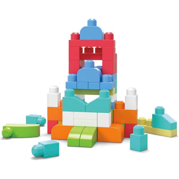 Mega Bloks First Builders Big Building Bag Toy Blocks With Storage Bag (60 Pieces) DCH54 - Image 2