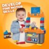 Mega Bloks Workbench with 36 Pieces, Building Block Set, Construction Toy GNT92 - Image 2