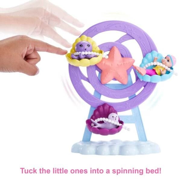 Barbie Mermaid Doll, Nurturing Playset With Merbaby, Octopus And Seal HLC30 - Image 2