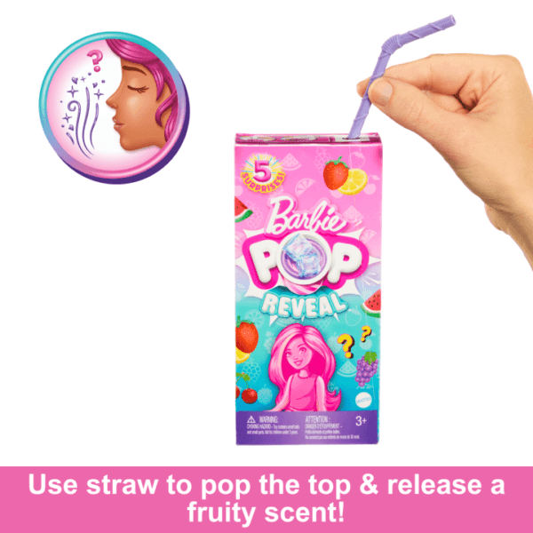 Barbie Pop Reveal Fruit Series Chelsea Doll With 5 Surprises, Scent & Color Change HRK58 - Image 3