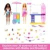 Barbie Beach Boardwalk Playset With Barbie “Brooklyn” & “Malibu” Dolls, 2 Stands HNK99 - Image 3