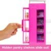 Barbie Doll And Ultimate Pantry Playset, Barbie Kitchen Add-On With Food-Themed Pieces HJV38 - Image 3