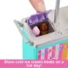 Barbie Beach Boardwalk Playset With Barbie “Brooklyn” & “Malibu” Dolls, 2 Stands HNK99 - Image 4