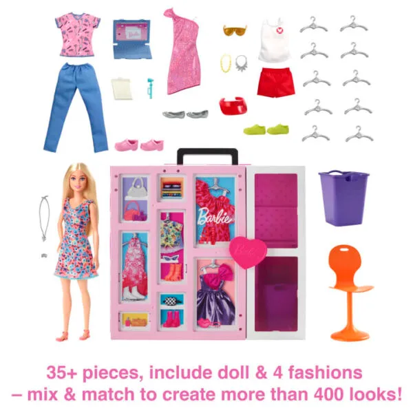 Barbie Dream Closet Doll And Playset HGX57 - Image 4