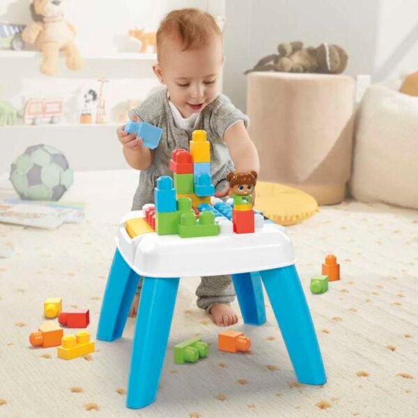 Mega Bloks Build N Tumble Activity Table Toy Blocks With 1 Figure HHM99 - Image 4