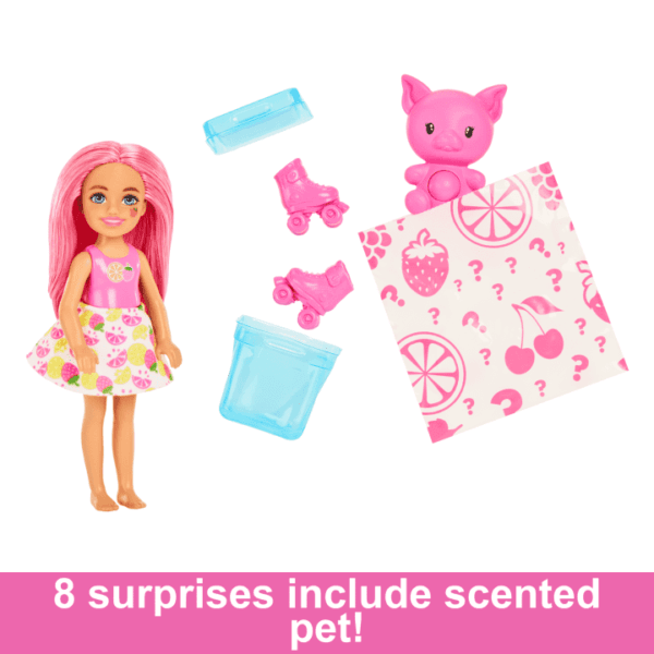 Barbie Pop Reveal Fruit Series Chelsea Doll With 5 Surprises, Scent & Color Change HRK58 - Image 4