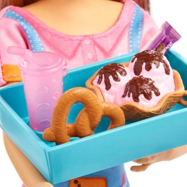Barbie Toys, Skipper Doll And Snack Bar Playset With Color-Change Feature And Accessories, First Jobs HKD79 - Image 5