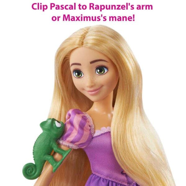 Disney Princess Rapunzel Doll And Maximus Horse Set With Saddle With Doll Clip HLW23 - Image 5