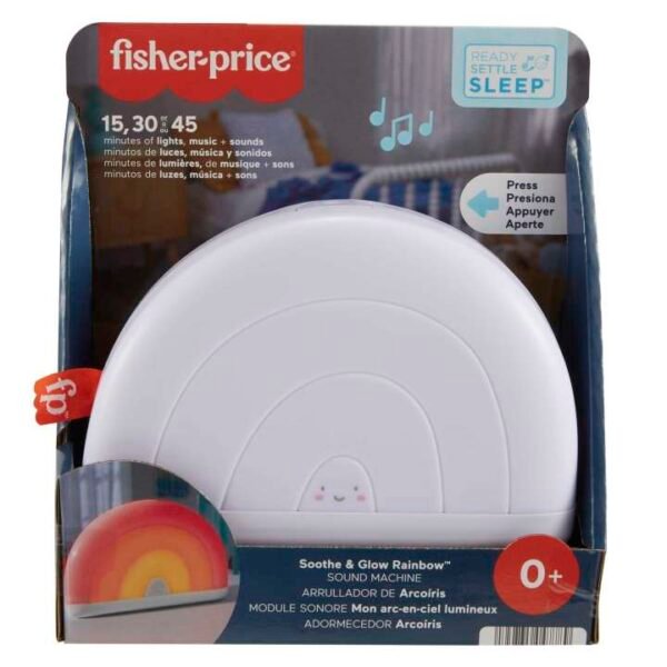 Fisher-Price Soothe & Glow Rainbow Sound Machine With Lights & Music For Newborns And Up HGB91 - Image 5