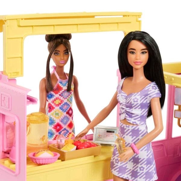 Barbie Sets, Lemonade Truck Playset with 25 Pieces HPL71 - Image 8