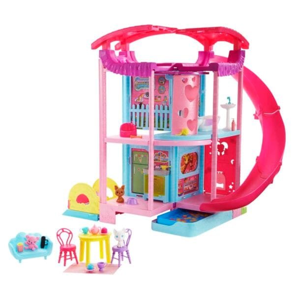 Barbie Doll House, Chelsea Playhouse And 15 Accessories HCK77