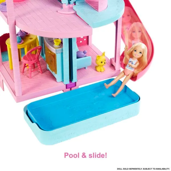 Barbie Doll House, Chelsea Playhouse And 15 Accessories HCK77 - Image 5