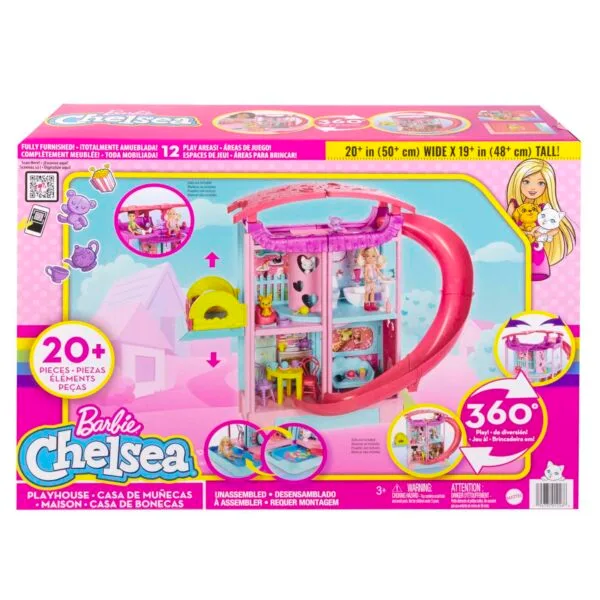 Barbie Doll House, Chelsea Playhouse And 15 Accessories HCK77 - Image 6
