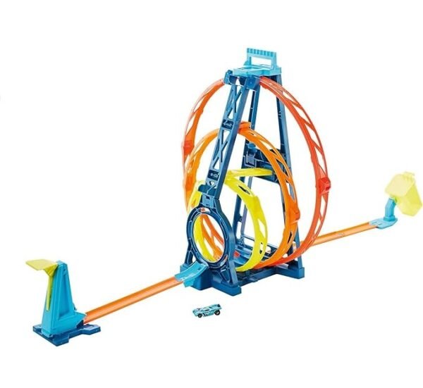 Hot Wheels Track Builder Unlimited Triple Loop Kit,Multi GLC96