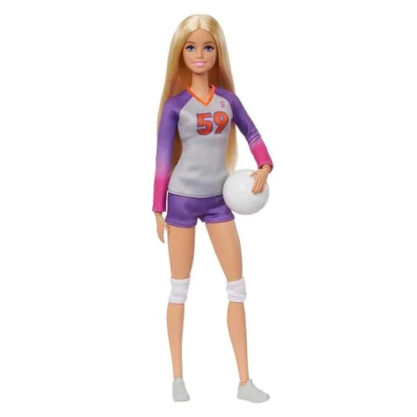 Barbie Doll & Accessories, Made To Move Career Volleyball Player Doll HKT72
