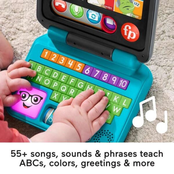 Fisher-Price Laugh & Learn Let's Connect Laptop Baby & Toddler HCF33 - Image 3