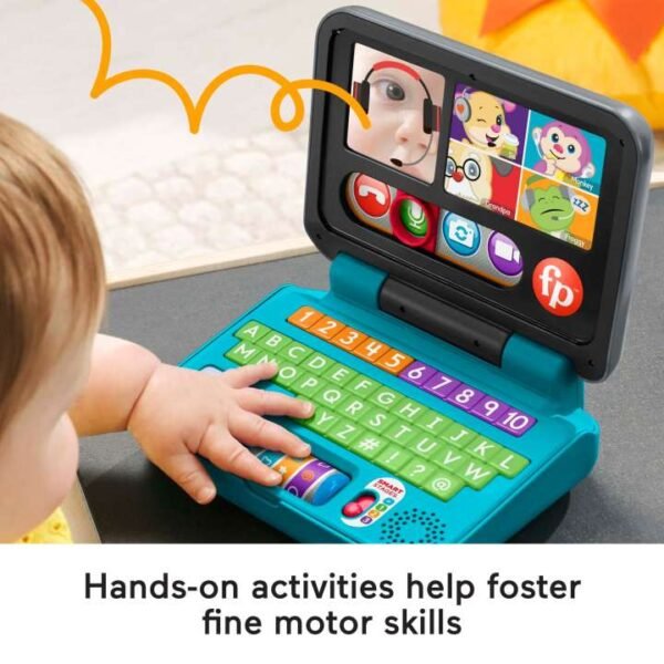 Fisher-Price Laugh & Learn Let's Connect Laptop Baby & Toddler HCF33 - Image 4