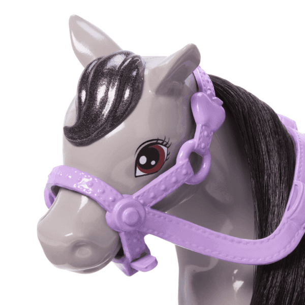 Barbie Chelsea Doll & Horse Toy Set, Includes Helmet Accessory, Doll Bends At Knees To “Ride” Pony HTK29 - Image 4
